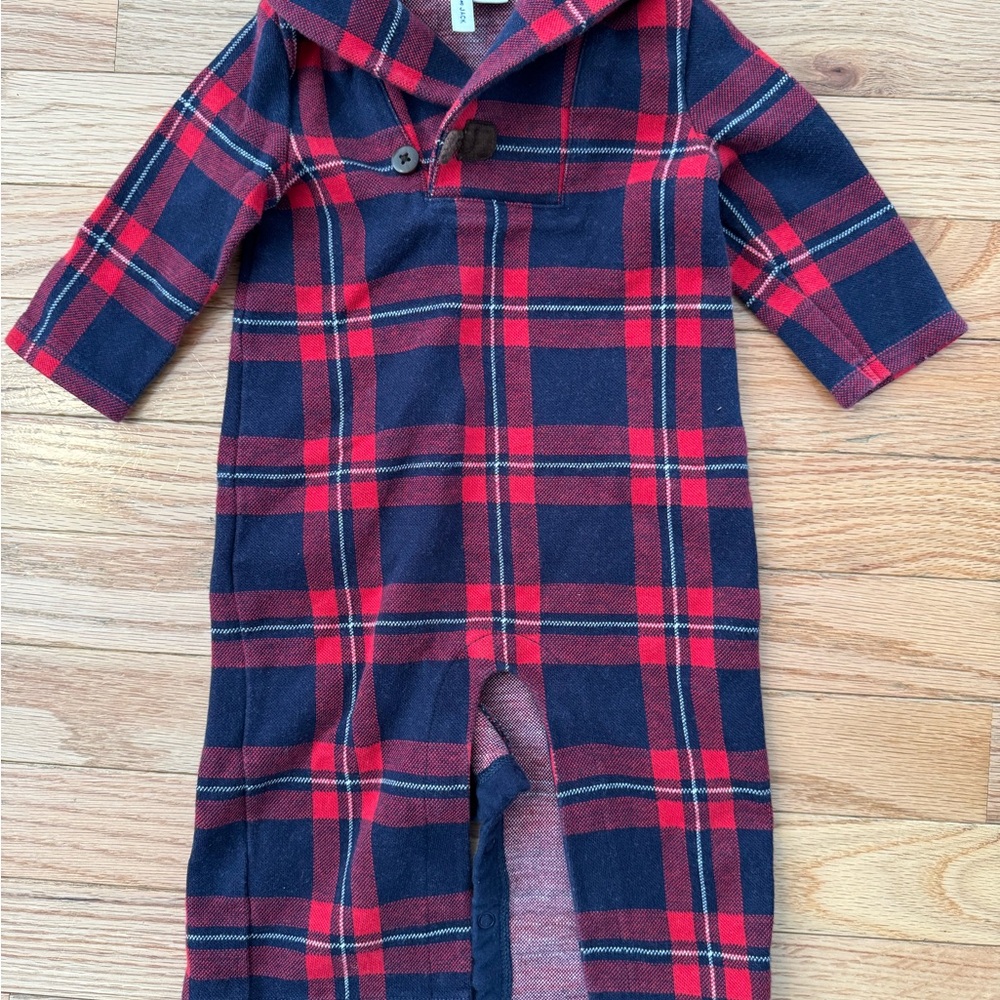 Janie and Jack Plaid Baby Romper